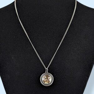 (2/$20) Yellow Stone Pendant Necklace